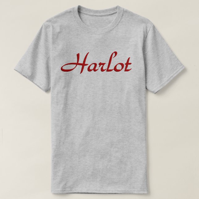 Text Harlot T-Shirt (Design vorne)