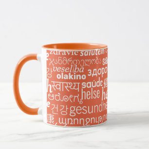 Text Health Tasse Multi Language Word - Ihre Farbe