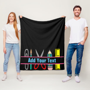 Text hinzufügen - Fleece Blankon