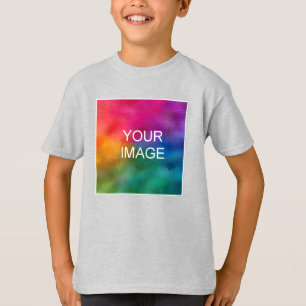 Text hinzufügen Foto hochladen Jugend Kinder Junge T-Shirt