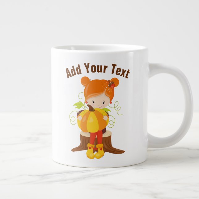 Text hinzufügen - Jumbo-Tasse (Rechts)