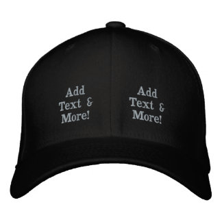 Text hinzufügen & mehr! Personalisieren Sie Ihre e Bestickte Baseballkappe