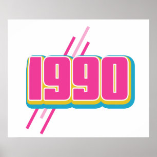 Text im Stil der 1990er Poster