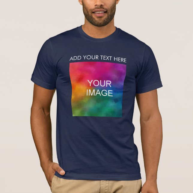 Text-Image für Ihr Firmenlogo auf doppelter Seite  T-Shirt (Vorderseite)