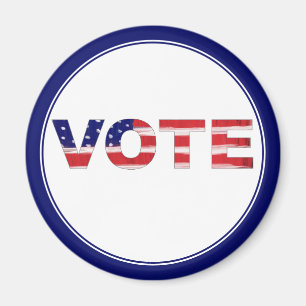 Text in den Farben der Flag blau wählen Magnet