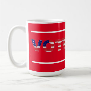 Text in Flag-Farben rot abstimmen Kaffeetasse