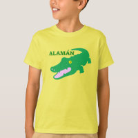 Text in Pijao: Alamán und grünes Krokodil