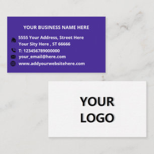 Text-Info-Business-Karte für benutzerdefinierte Un Visitenkarte