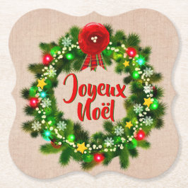 Text Joyeux Noël bearbeiten Untersetzer