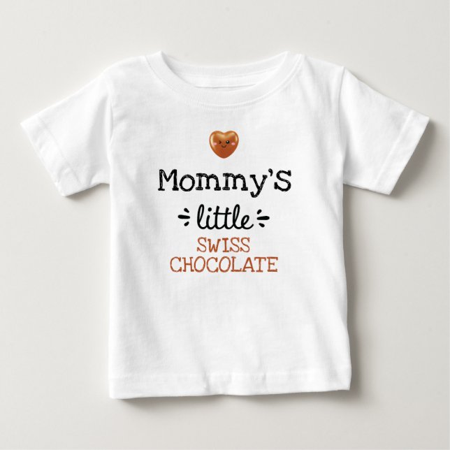 [Text] Kleine Schweizer Schokolade Baby T-shirt (Vorderseite)