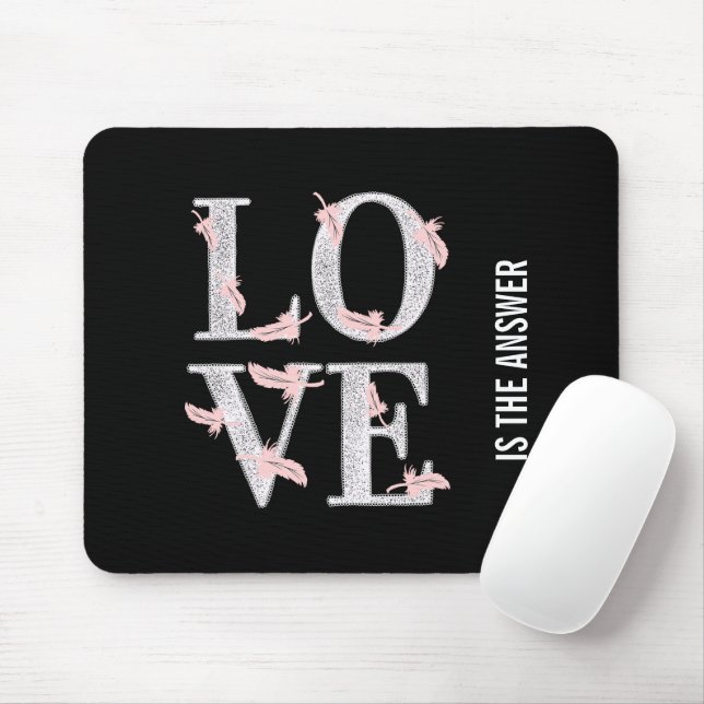 Text-LIEBE Mousepad (Mit Mouse)