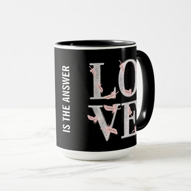 Text-LIEBE Tasse (VorderseiteRechts)