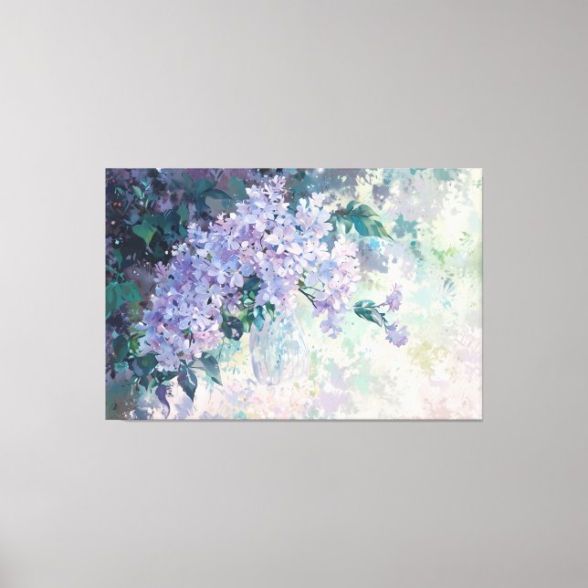 *~* TEXT Lilac TV2 Stretched Canvas Print hinzufüg Leinwanddruck (Vorderseite)