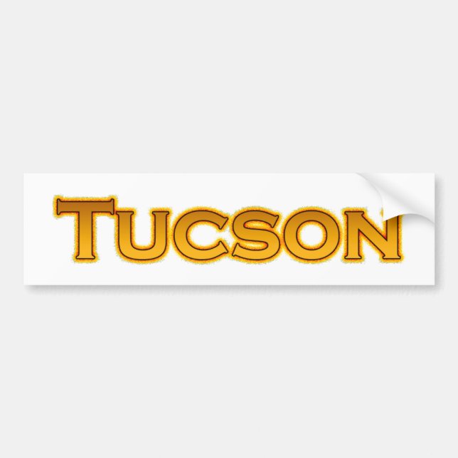 Text-Logo Tucsons Arizona Autoaufkleber (Vorne)