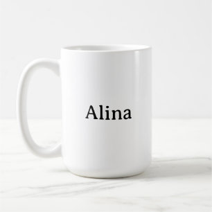 Text löschen, eigenes Design hinzufügen 15 oz Clas Kaffeetasse