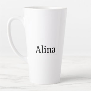 Text löschen, eigenes Design hinzufügen 17 oz Larg Milchtasse