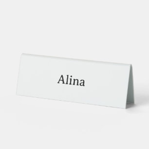 Text löschen, eigenes Design hinzufügen 6" X 2" Ku Tischaufsteller