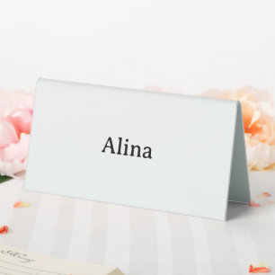 Text löschen, eigenes Design hinzufügen 6" X 3" Ku Tischaufsteller