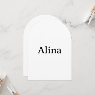 Text löschen, eigenes Design hinzufügen Arch 5" x Einladung
