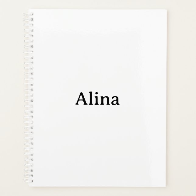 Text löschen, eigenes Design hinzufügen, Standard  Planer (Vorderseite)