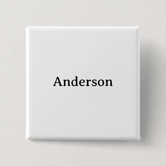 Text löschen Ersetzen Sie eigenes Design Quadrat 2 Button (Vorderseite)