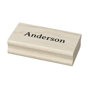 Text löschen und eigenes Design ersetzen 1,5" x 3" Gummistempel