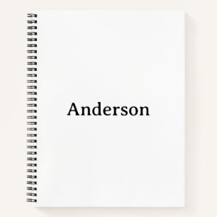 Text löschen und eigenes Design ersetzen 8,5" x 11 Notizbuch