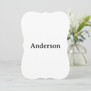 Text löschen und eigenes Design ersetzen Halterung Einladung