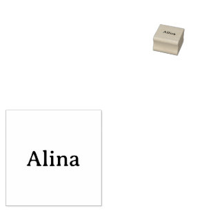 Text löschen und eigenes Design hinzufügen 1" x 1" Gummistempel