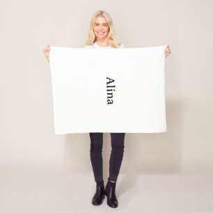 Text löschen und eigenes Design hinzufügen 30" x 4 Fleecedecke