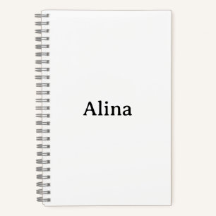 Text löschen und eigenes Design hinzufügen 5,5"x21 Notizbuch