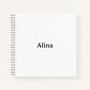 Text löschen und eigenes Design hinzufügen 8,5"x8, Notizbuch
