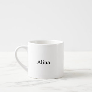 Text löschen und eigenes Design hinzufügen Espressotasse