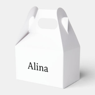 Text löschen und eigenes Design hinzufügen Kleiner Geschenkschachtel