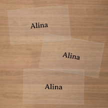 Text löschen und eigenes Design hinzufügen Quadrat