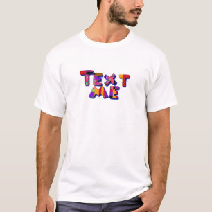 Text mir Mens Weiße T-Shirt