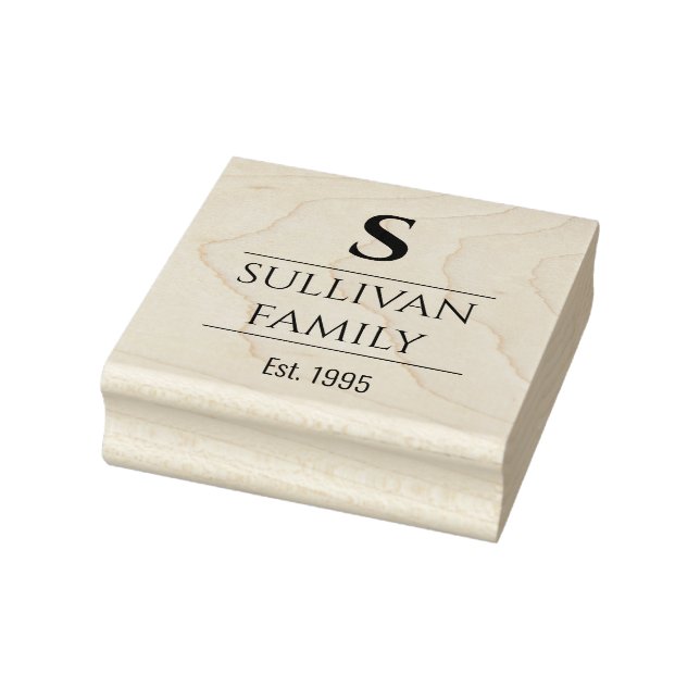 Text mit Anfangsbuchstaben Gummistempel (Stempel)