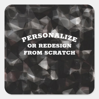 Text oder Design hier - Erstellen Sie eine benutze Quadratischer Aufkleber