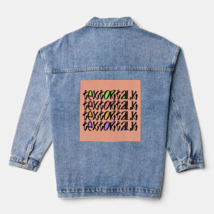 TEXT ODER REDE JEANSJACKE