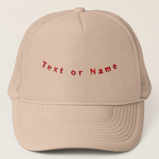 Text or Name Classic Modern Elegant Stylish Khaki Truckerkappe