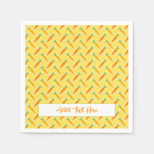 TEXT Ostersonnige Karotten Ei Hunt Frühlingsgarten Serviette