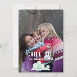 Text-Overlay Schnee Weihnachts-Foto Feiertagskarte