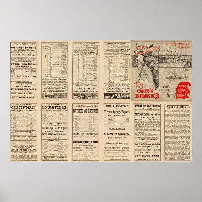 Text Page Chesapeake und Ohio Ry Poster (Vorne)