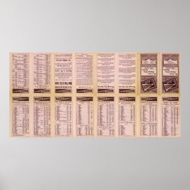 Text Page Great Wabash Route Poster (Vorne)