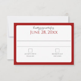 Text-Response-Karte für den Brandschutz-Designer RSVP Karte