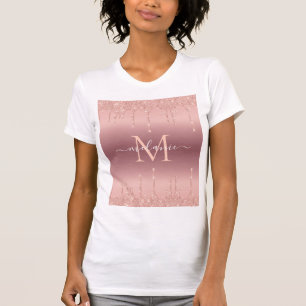 Text-Rose für Monogramm: T - Shirt für Farbblindze