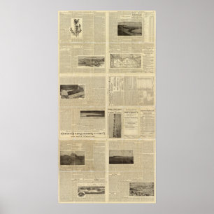 Text-Seite der staatlicher Landzuteilung von North Poster