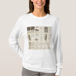 Text-Seite von Boston- und Maine-Eisenbahn T-Shirt