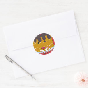 Text so anpassen, dass Okcasions-Sticker passen Runder Aufkleber