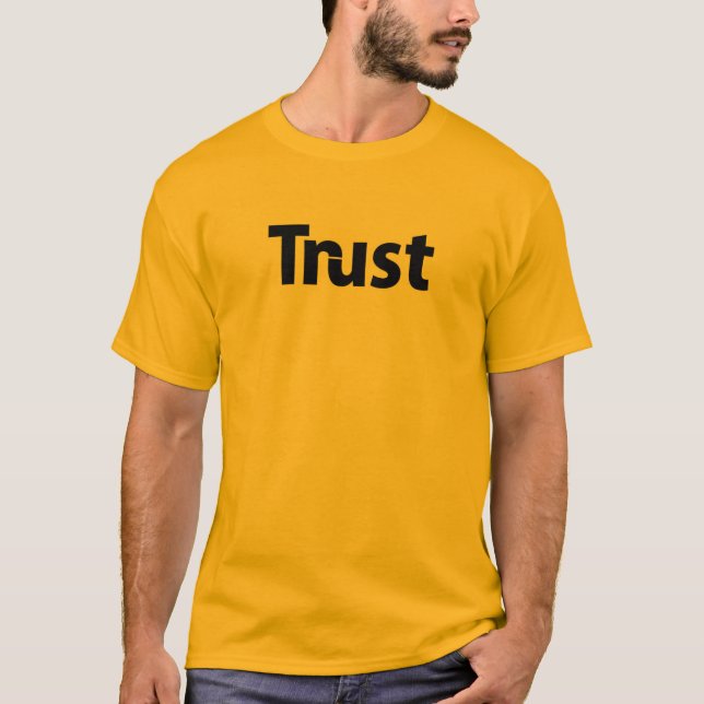 Text-T-Shirt vertrauen - Fett und bedeutend für Vi T-Shirt (Vorderseite)